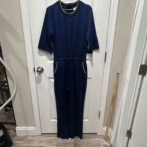 Silverts Adaptive Navy Blue Jumpsuit Assisted Dressing Easy On Off Size S